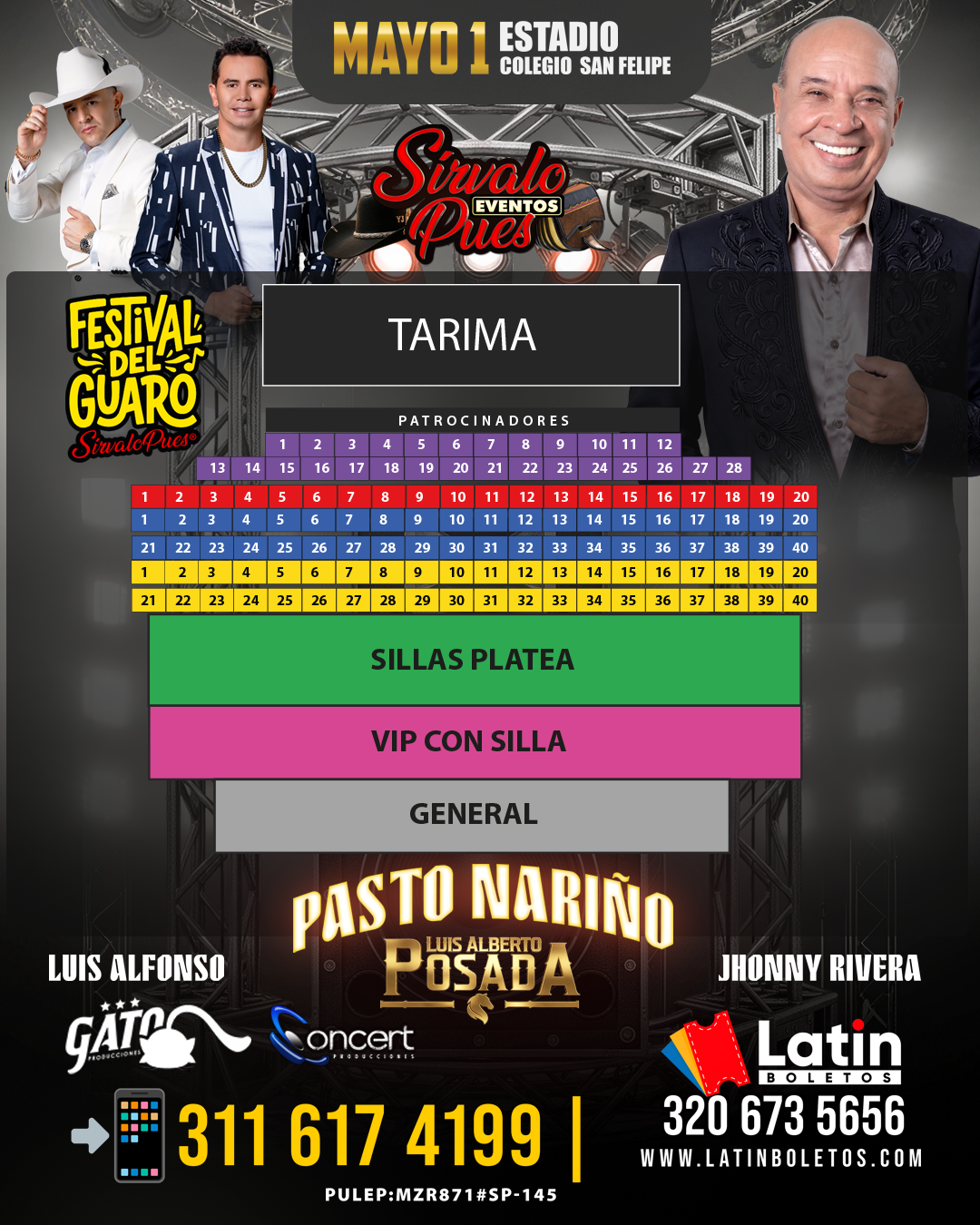 Mapa de zonas Pasto, Nariño