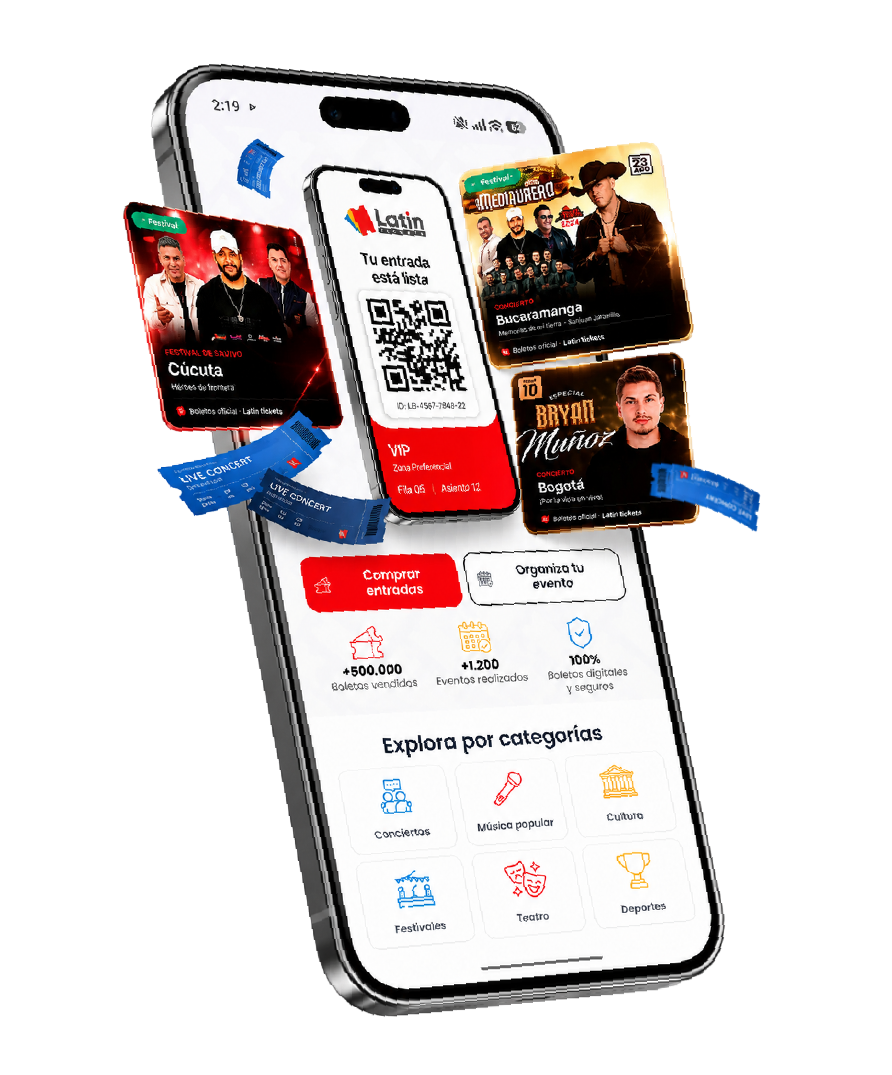 App Latin Boletos con tu entrada digital